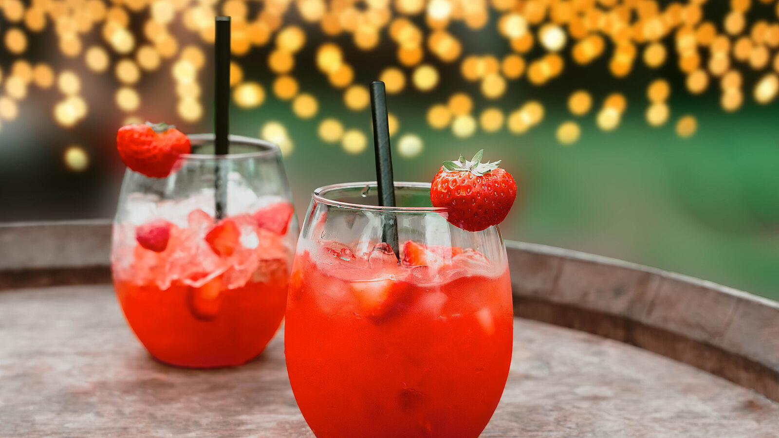 Kollagen Drink als Erdbeer-Daiquiri Cocktail auf der Vitafoods 2024