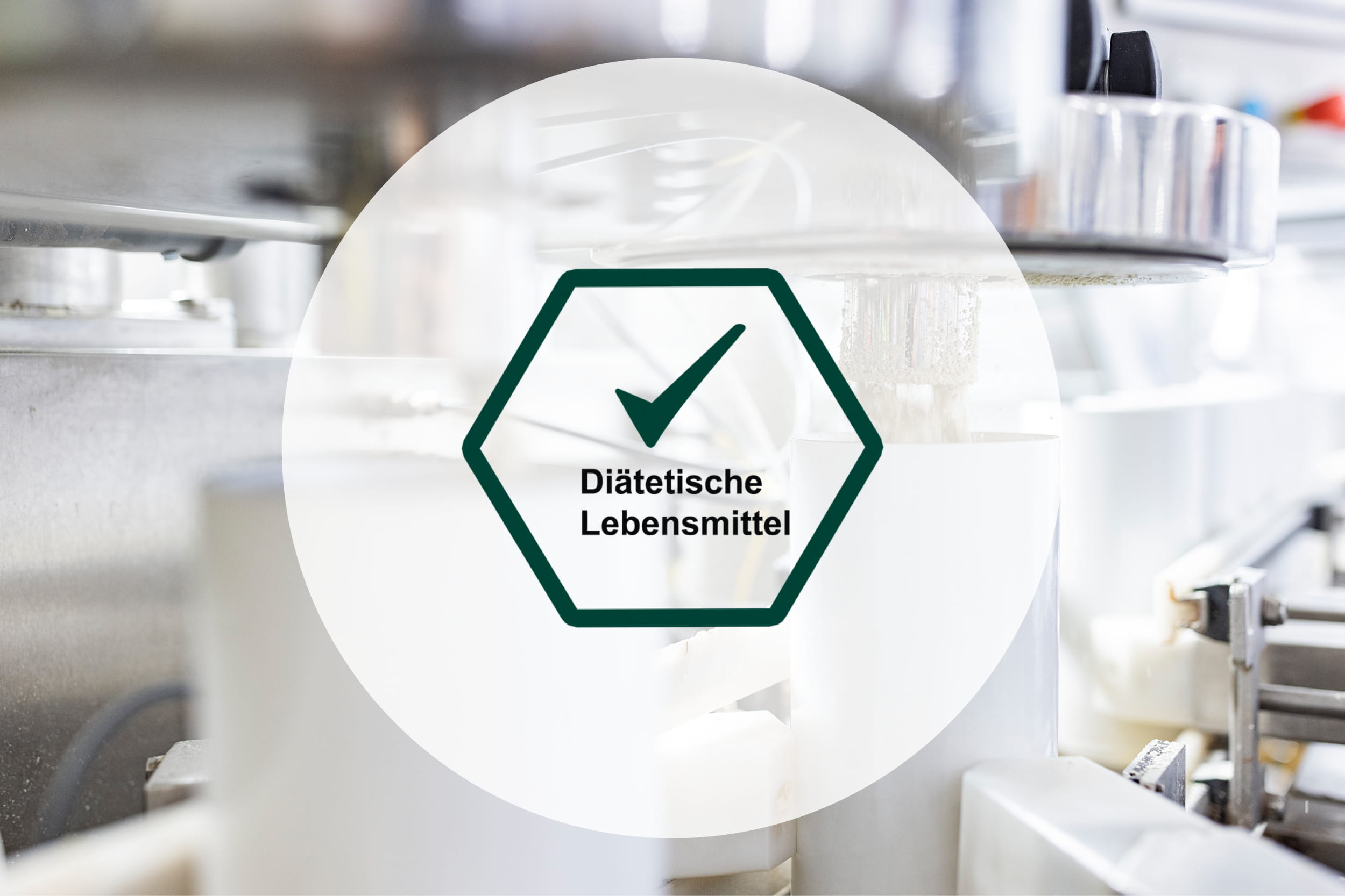 Tablettenpresse, darauf Siegel zu diätetischen Lebensmitteln