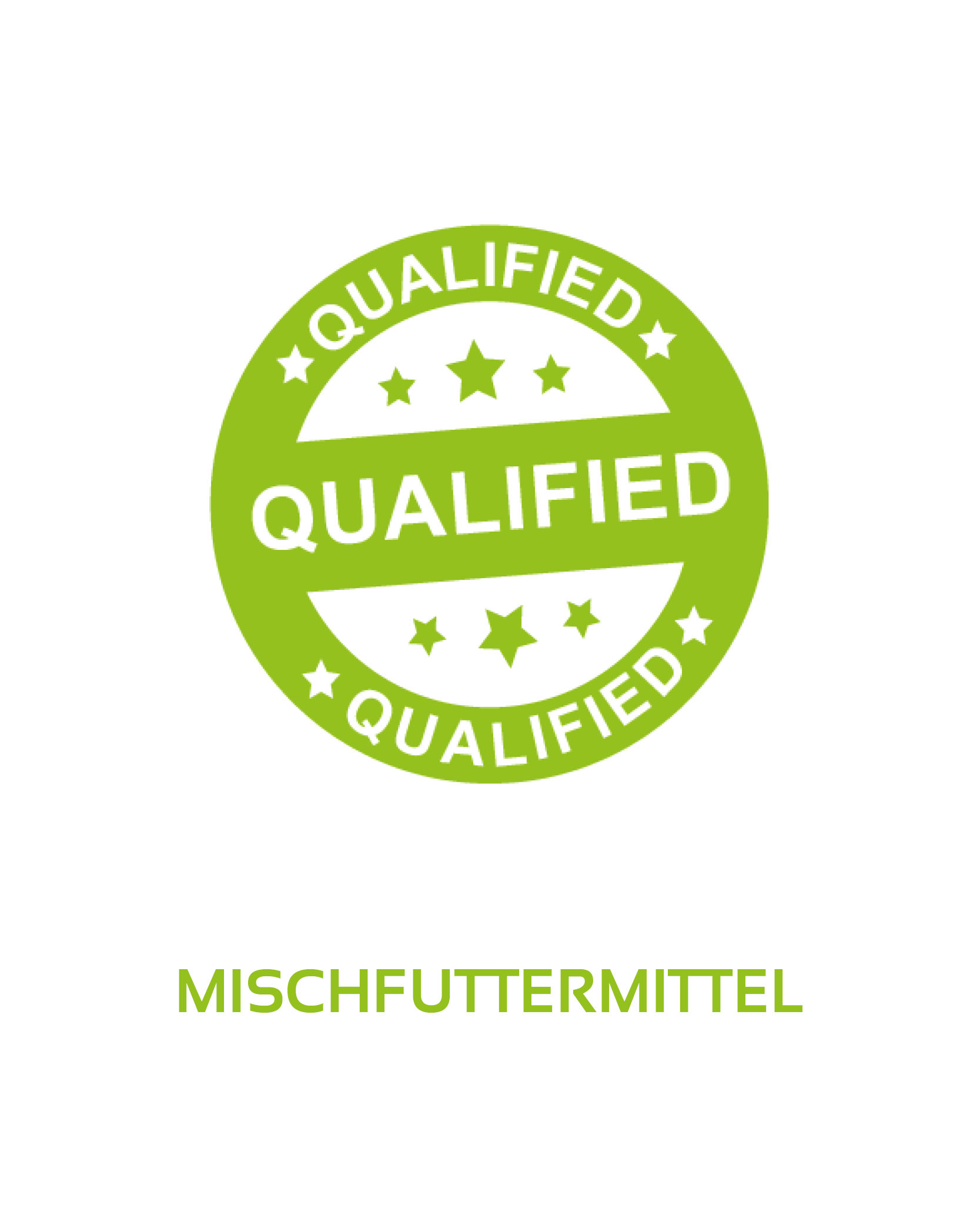 Logo mit Text Qualified