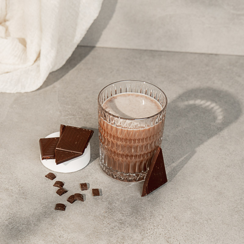 Schokolagiger Recovery Drink PowerRecover zur Regeneration nach dem Sport